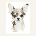 Chihuahua poster i mjuk akvarell - postervy