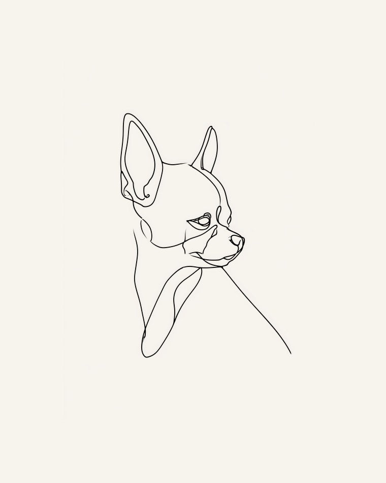 Chihuahua - linjekonst
